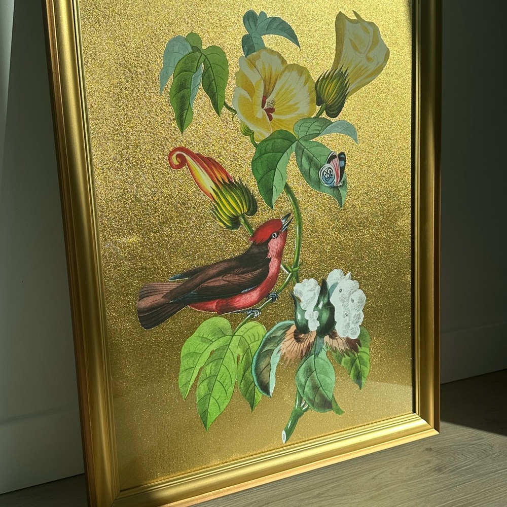 Framed Botanical Paradise Birds Exotic Wall Art - Picture 4 of 9
